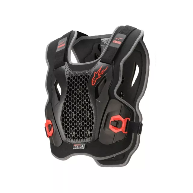 Alpinestars Bionic Action Adult Chest Protector Black Red  MX Motocross Off-Road