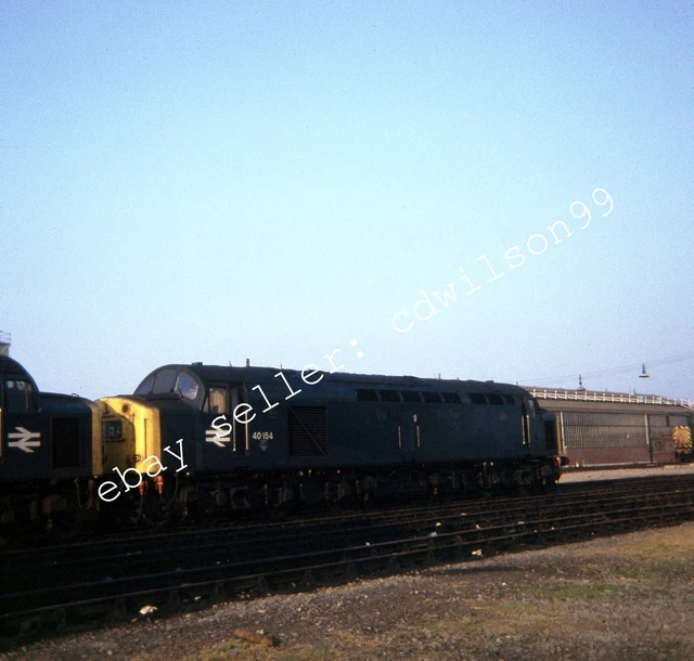 British railway kodak slide br class 40 no 40154 at march 1974 e475
