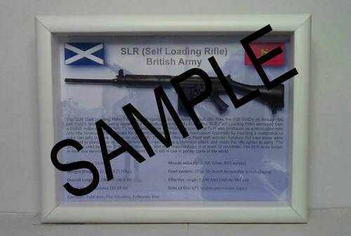 SELF LOADING RIFLE (SLR) | British Army | Scottish Flag | Black ...