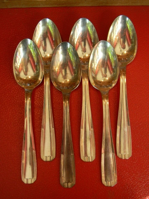 Orfèvrerie Christofle , cuillères a Melon - Löffel (12) - Art-Deco