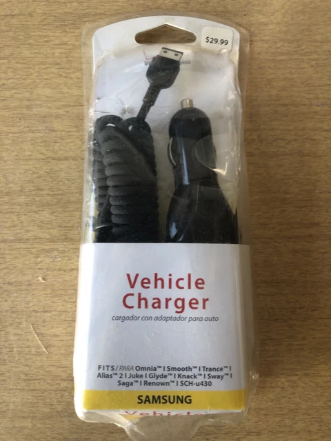 NIB Car Charger Samsung Knack Omniscient Smooth Trance Atlas 2 Juke Glyde Sway++