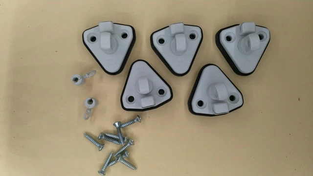 5 SHS- Halter für Vorzeltstangen, ohne Montage, Befestigung an Kederleiste 4mm