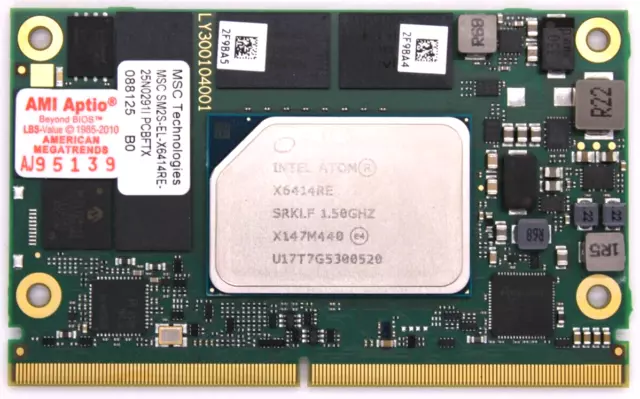 AVNET MSC SM2S-EL Intel Atom x6414RE Processor, quad-core, 1.5GHz 4GB/32GB SOM