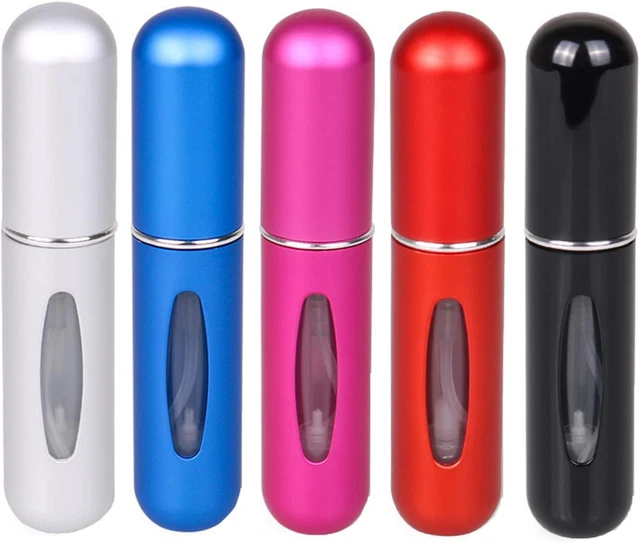 5 Pz Porta Profumo Da Viaggio Atomizzatore Ricaricabile Dispenser Contenitore