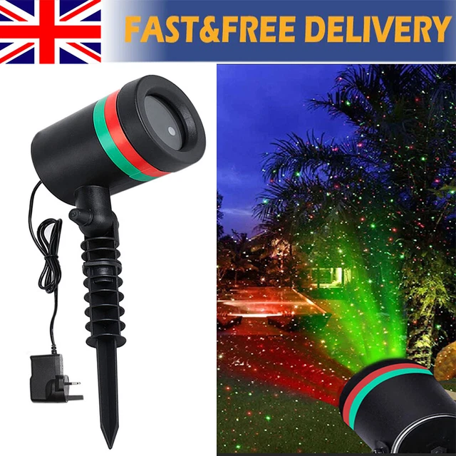 OUTDOOR LASER PROJECTOR Light Moving Sky Star Lighting Red & Green