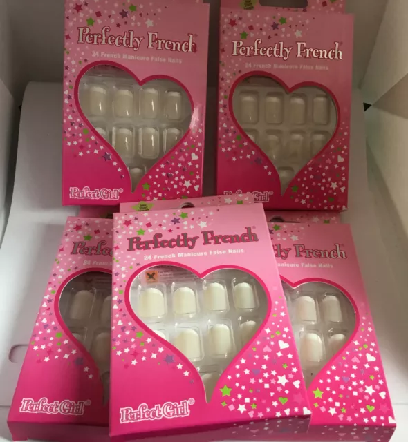 False Nails French Manicure Small  X 10 Boxes 240 Nails  Joblot