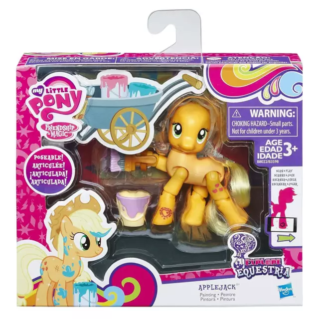 New My Little Pony Explore Equestria Applejack Painting Poseable Pony Mlp B8022