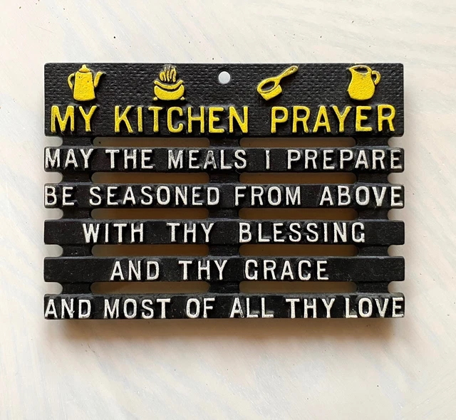 NOS Amish Proverb Cast Iron Metal Trivet Wall Hanging Plaque Collection YOU PICK