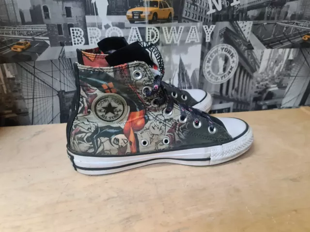 CONVERSE HARLEY QUINN Joker DC Chuck Taylor Hi Tops Trainers Size