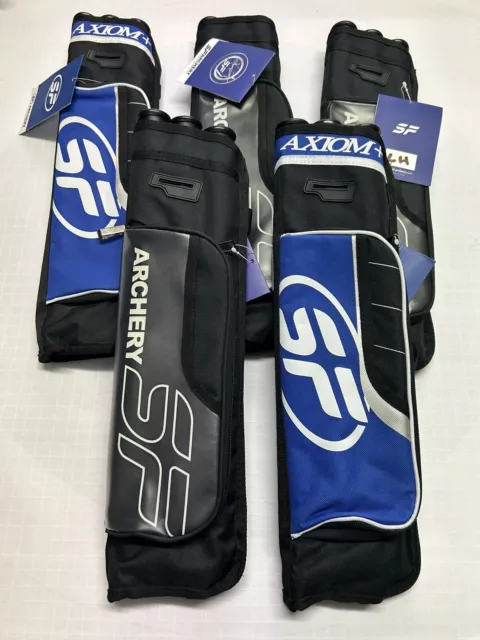 CLUB SPECIAL! 5 X SF TARGET QUIVER'S - 3 RÖHREN. Lh. Schwarz und blau. Kostenloses Porto