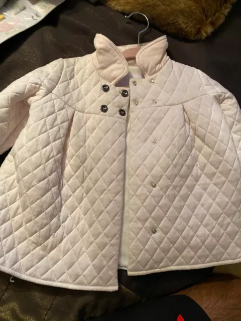 Manteau rose pâle Burberry bébé fille 9 mois prix de prix de vente 250 £