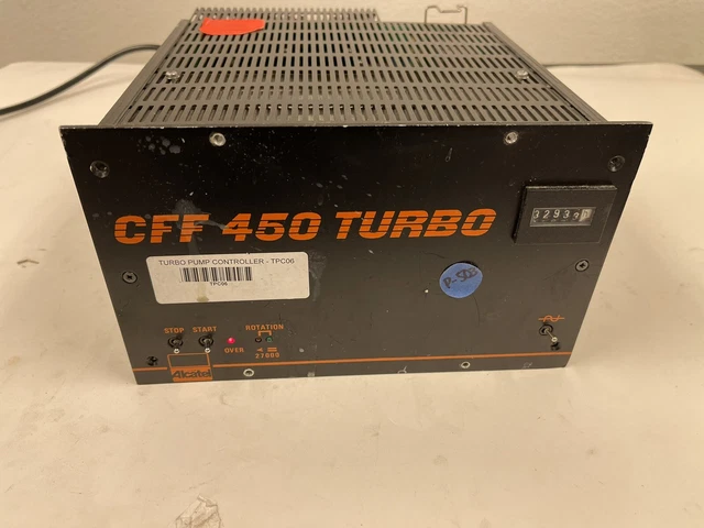 Alcatel CFF 450 Turbo Type 8220 Annecy Turbomolecular Vacuum Pump Controller