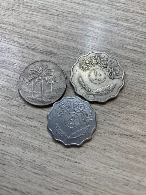 Irak, Lot De 3 Pièces De Monnaies Différentes, 2