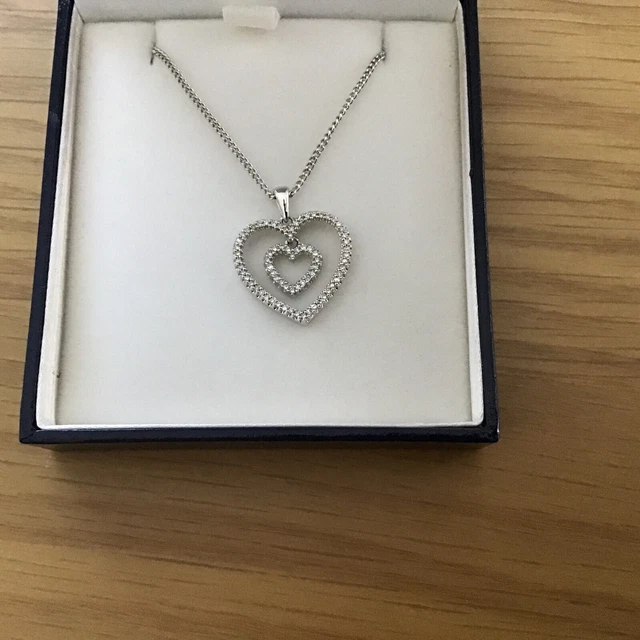 Heart Necklace Prouds Silver Chain Heart Necklace Prouds 2025