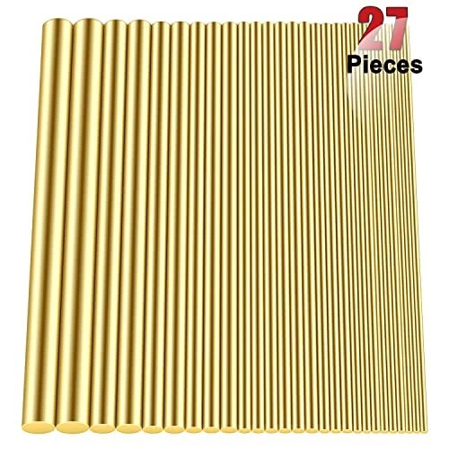 DYWISHKEY Brass Rods Assortment Kit Diameter 1.0-8.0mm for DIY Craft Making H...