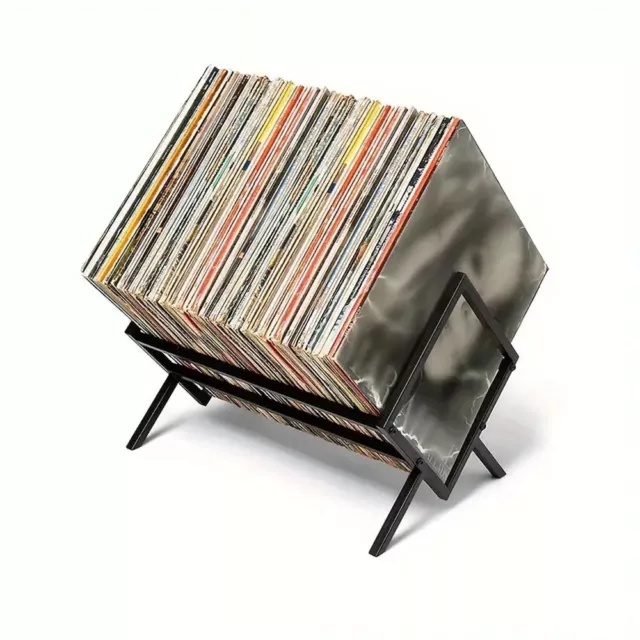 Iron Art Single Tier Record Holder Retro Bookshelf  Home Decoration