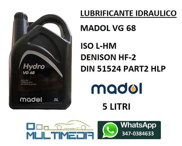 30L MANNOL HYDRO ISO 46 Olio Idraulico Liquido DIN 51524 Parte 2 Inclusa Tubo - Foto 5