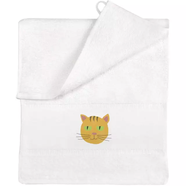 'Cat Face' Flannel / Guest Towel (TL00028837)