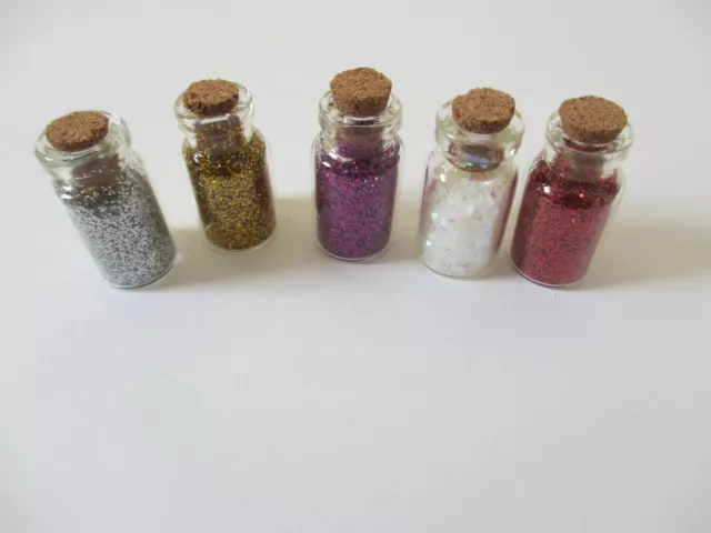 SPARKLING WHITE SNOWSTORM Snow Glitter 5 gram Packs Dust or Strips - Xmas  Crafts