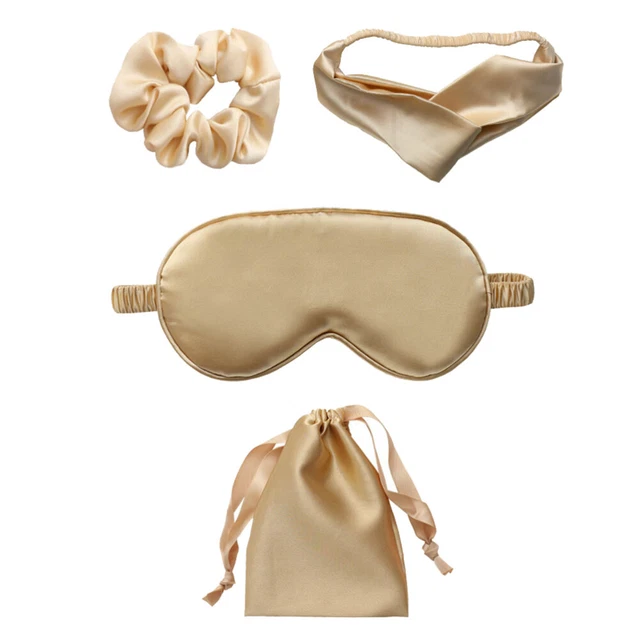 Fascia per occhi sciarpe per capelli artificiali per donna gomma per capelli in raso