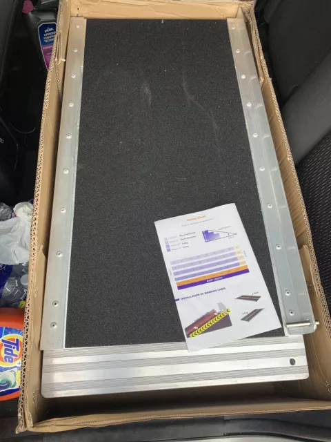 Rampa para silla de ruedas 5 pies aluminio plegable movilidad scooter portátil antideslizante