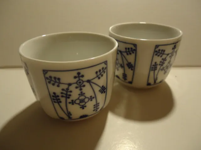 2 Stück becher indisch blau ca.6cm hoch, 7,5cm Durchmesser Vase, Sauce, Kerze