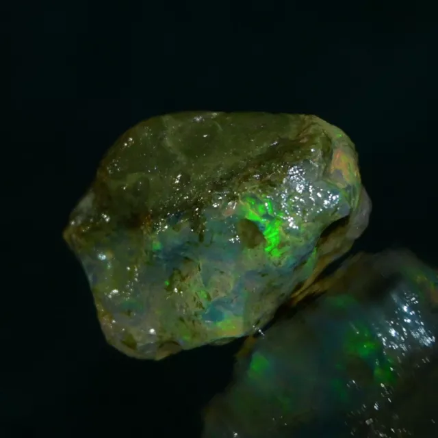 Multi Fire Opal Rough 79.10 Carat Natural Ethiopian Opal Raw Welo Opal Gemstone