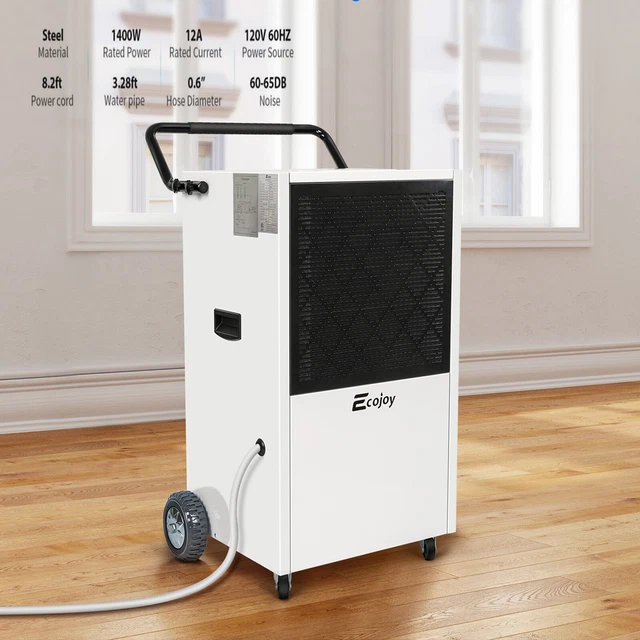 232 PPD (29 gallons) Commercial Dehumidifier for Basement Water Damage 24h Timer