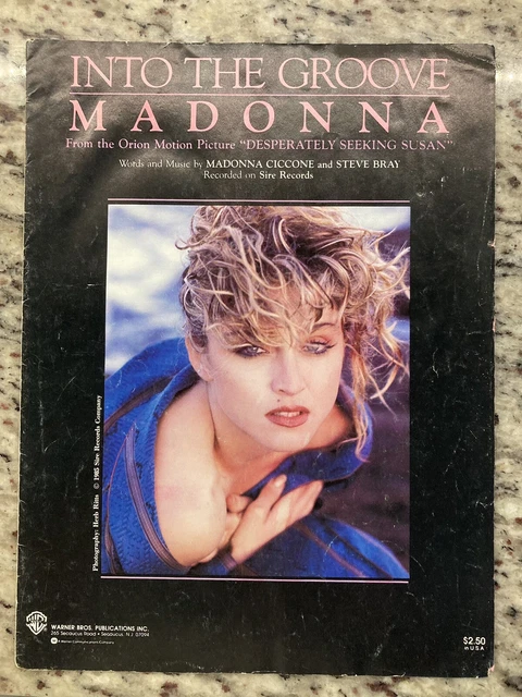 MADONNA Into The Groove Sheet Music Songbook! USA Edition! Piano Vocal Guitar