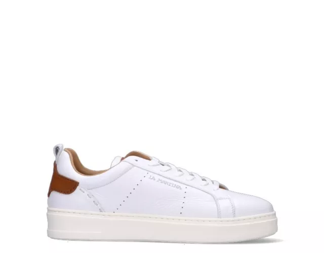 Scarpe LA MARTINA Uomo Sneakers trendy  BIANCO Pelle naturale LFM231-050-3200