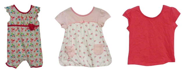 Dress Bodysuit T-Shirt Bundle Age 3-6 Months Baby Girls Next TU