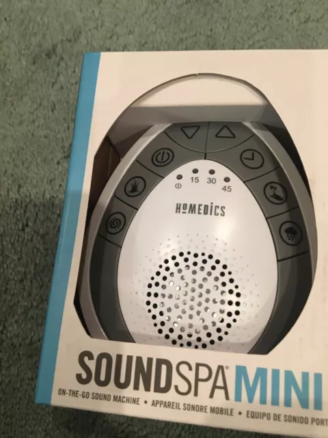 Homedics Sound Spa Mini - Machine de sonorisation du bruit blanc, thérapie du sommeil portable