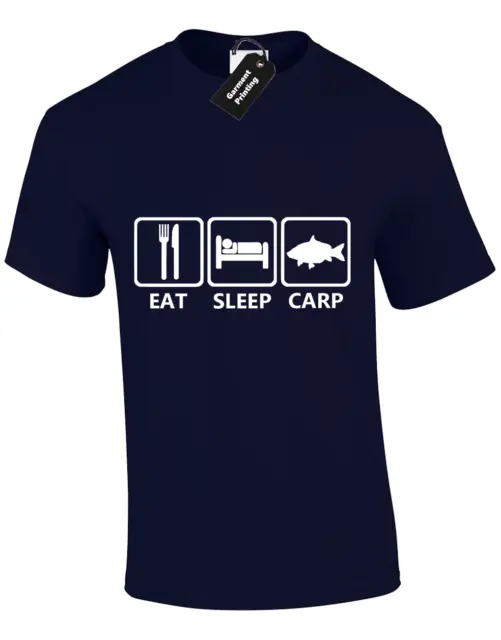 Maglietta Eat Sleep Carp Bambini Bambini Top Pesca Pesca Pesca Pescatore Idea Regalo 2