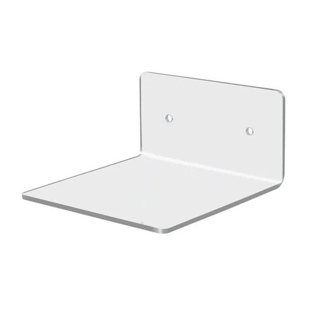 Acrylic Small Shelf for Wall Storage Clear Adhesive Shelf for Living Room