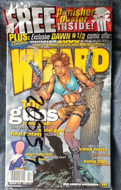 Wizard Magazine #101 -  Cover 2 of 2 Tomb Raider - Factory Sealed