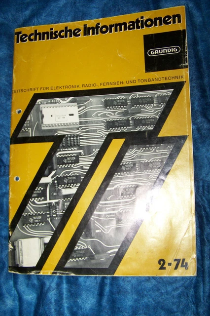 GRUNDIG TECHNICAL INFORMATION Color TV Receiver Circuit Diagram 1974 £