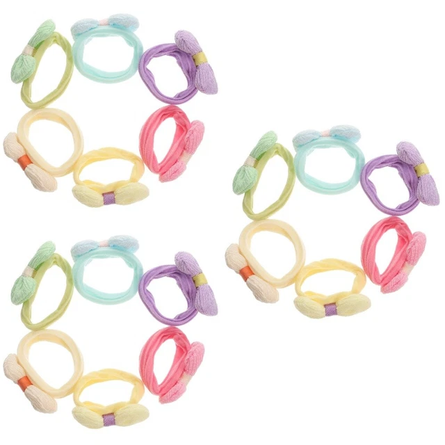 18 pcs Rubber Bands Kid Hair Ties Toddler Hair Bows Bow Hair Ties