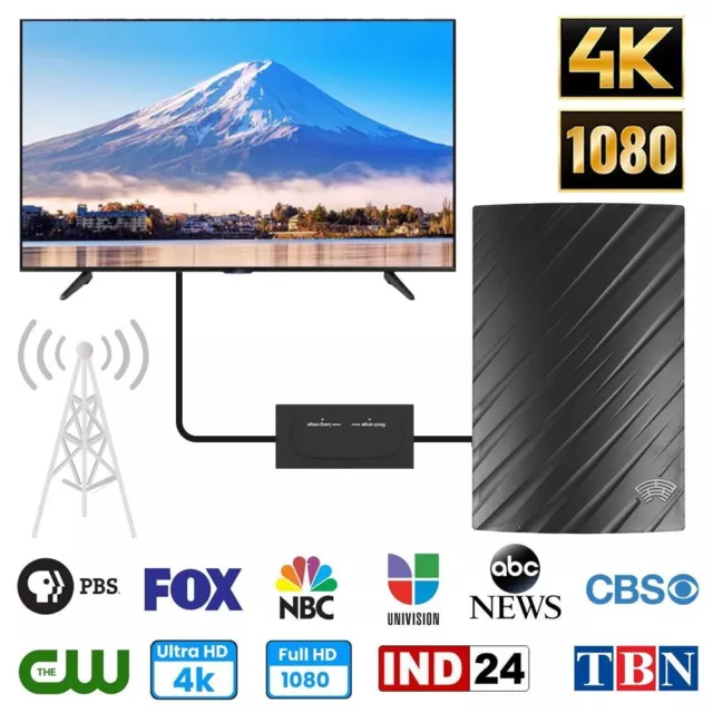 5600 Miles Digital TV Antenna HDTV Amplified 4K 1080P Waterproof Outdoor Indoor