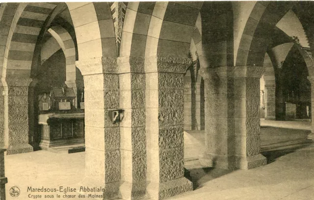 BELGIQUE ANHEE Eglise abbatiale de Maredsous Crypte sous le Choeur des Moines