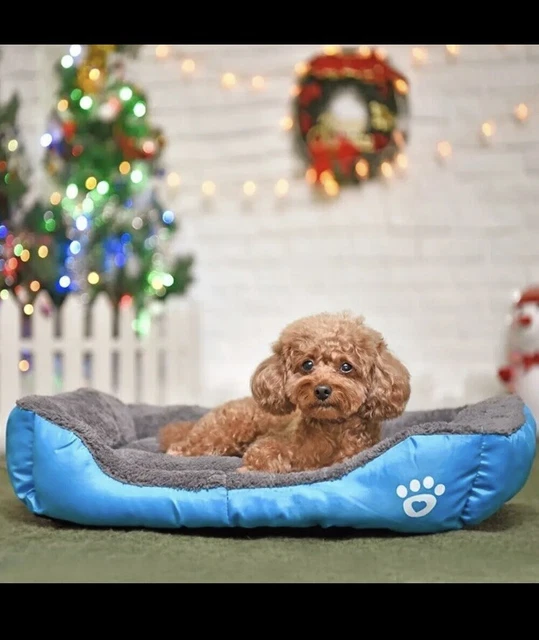 Pet Calming Bed Dog Cat Sleeping Kennel Puppy Super Soft Mat Pad Warm Nest