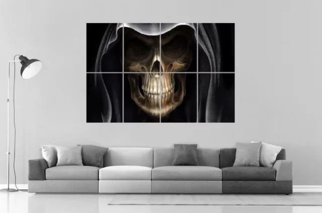 Calavera Mago Wall Arte Cartel poster Grande Formato A0 Largo Print