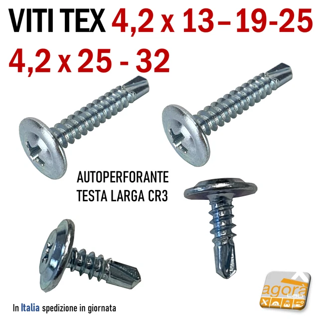 Viti Autofilettanti Per Metallo Viti Per Lamiera Autofilettanti #4 X 1/4 - Testa Padella, Acciaio Inox 18-8, Phillips, Confezione Da 1000 Pezzi Viti Acciaio Inox 18-8