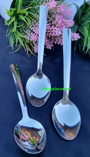 Table Spoons Stainless Steel (PR1) Lunch Dinner Spoon Soup Cereal Eating Spoons