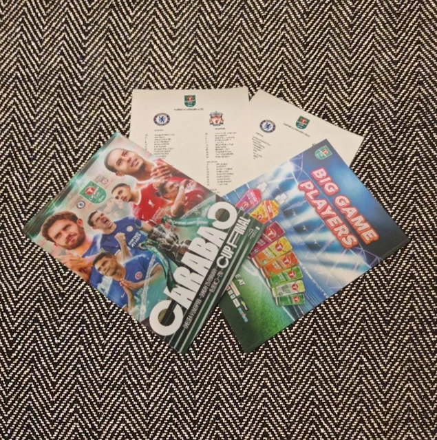 CARABAO CUP FINAL 2024 CHELSEA v LIVERPOOL LEAGUE CUP 25/2 PROGRAMME