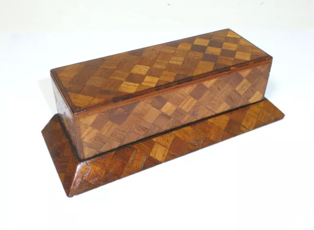 Selle la Caja Um 1900 Madera Marquetería