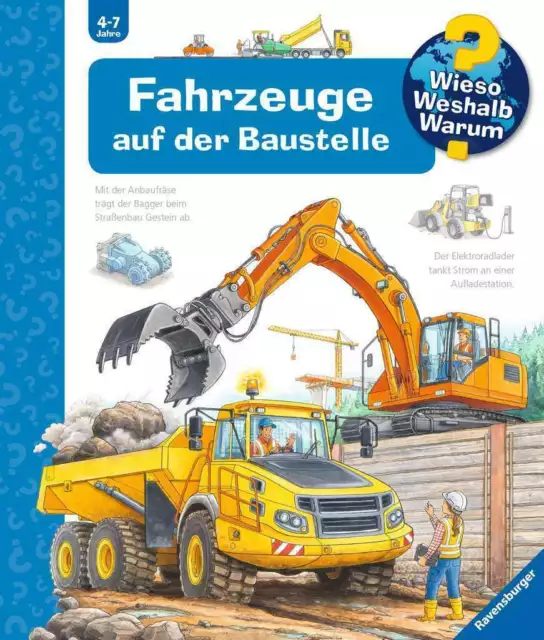 wieso? weshalb? warum Fahrzeuge auf der Baustelle Bd. 7 Ravensburger Buch NEU