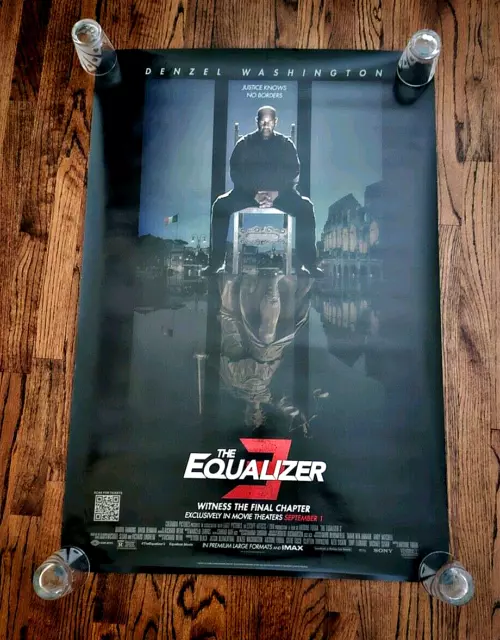 Equalizer - original DS movie poster - 27x40 D/S - Denzel Washington Final