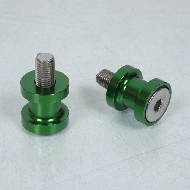 Paire De Diabolo Alloy Ultima Racing Pour Moto - Rouge Teflon M10mm
