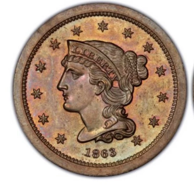 1863 3C Three Cent Piece J-319 Restrike PCGS PR 64 BN 1863 3C Three Cent Piece J-319 Restrike PCGS PR 64 BN