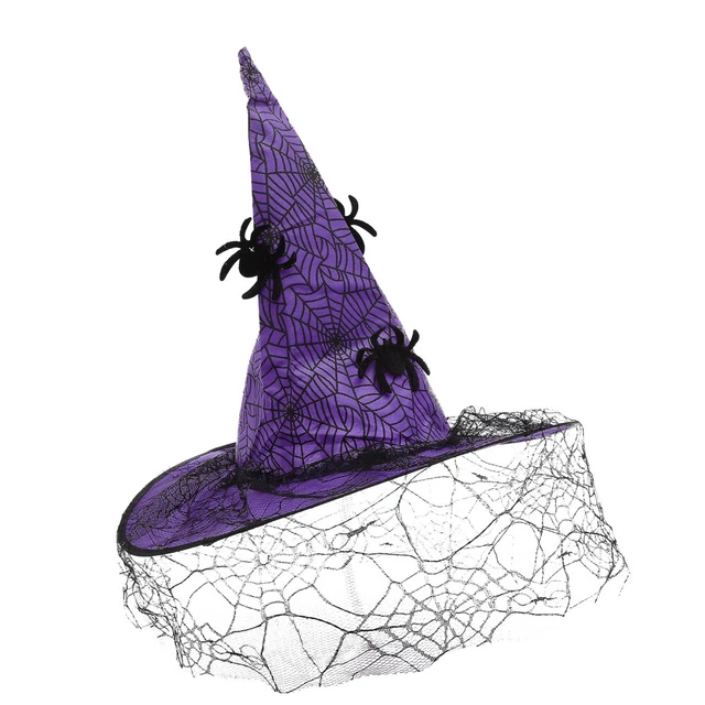 MASQUERADE COSTUME WITCH Hair Accessories Veil Hat Halloween £7.59
